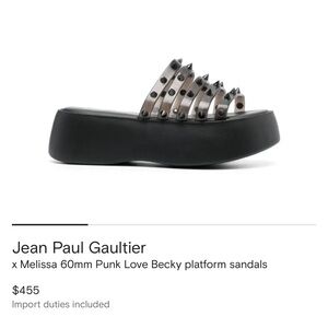 Jean Paul Gaultier x Melissa Platform